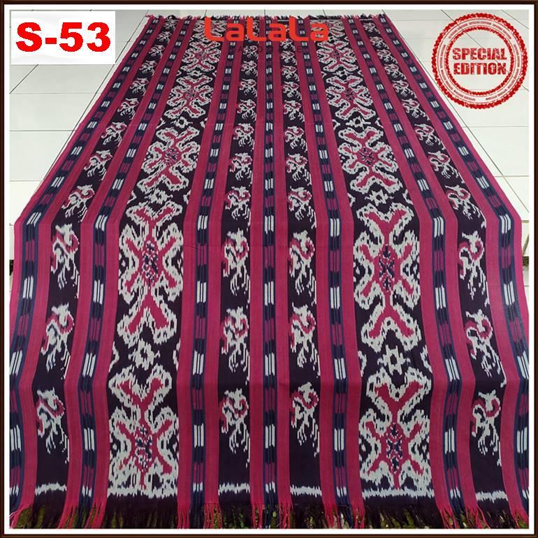 Kain Tenun Ikat Blanket Etnik Troso Jepara Indonesia, Kain Tradisional Asli Handmade untuk Dekorasi dan Fashion Unik