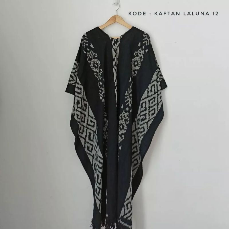 Kaftan Tenun Natasya Tenun Blanket Ethnic - Kaftan Jumbo Wanita Casual dengan Desain Ethnic Unik untuk Tampil Modis dan Nyaman Sehari-hari