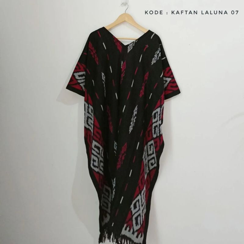 Kaftan Tenun Natasya Tenun Blanket Ethnic - Kaftan Jumbo Wanita Casual dengan Desain Ethnic Unik untuk Tampil Modis dan Nyaman Sehari-hari