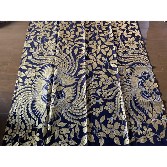 Kain Batik Full Tulis Prada Motif Sawunggaling, Bahan Katun Primis Halus, Asli Batik Pekalongan dengan Kualitas Premium, Cocok untuk Kebaya atau Busana Tradisional