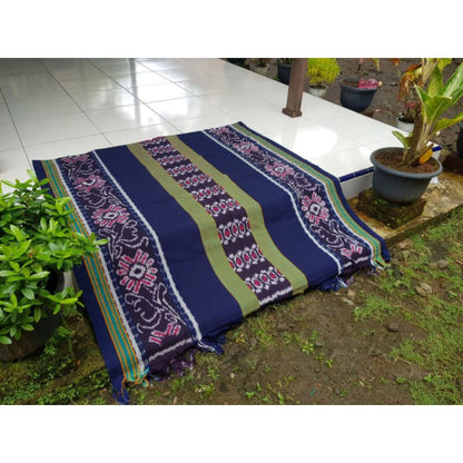 Kain Tenun Ikat Blanket Etnik Motif Khas Lombok, Sumba, Toraja, Flores NTT, dan Jepara - Kain Tradisional untuk Dekorasi Rumah atau Pakaian Etnik