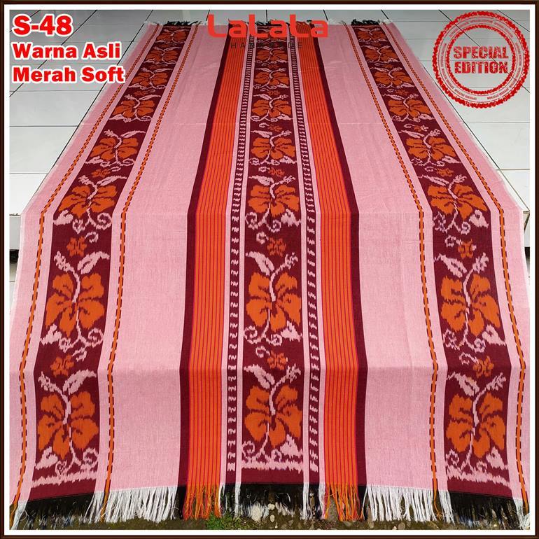 Kain Tenun Ikat Blanket Etnik Troso Jepara Indonesia, Kain Tradisional Asli Handmade untuk Dekorasi dan Fashion Unik