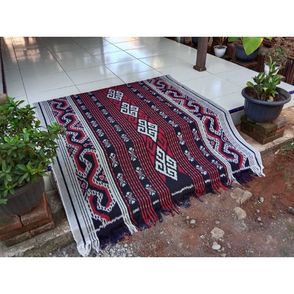 Kain Tenun Ikat Blanket Etnik Motif Khas Lombok, Sumba, Toraja, Flores NTT, dan Jepara - Kain Tradisional untuk Dekorasi Rumah atau Pakaian Etnik