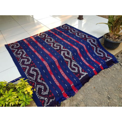 Kain Tenun Ikat Blanket Etnik Motif Khas Lombok, Sumba, Toraja, Flores NTT, dan Jepara - Kain Tradisional untuk Dekorasi Rumah atau Pakaian Etnik