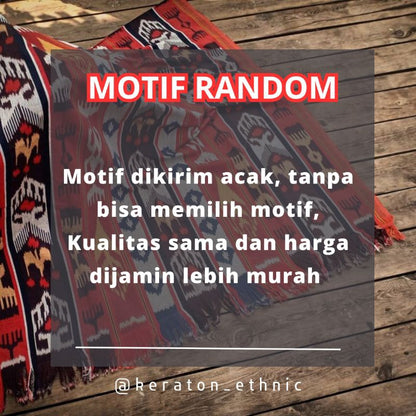 Kain Tenun Ikat Blanket Etnik Motif Khas Lombok, Sumba, Toraja, Flores NTT, dan Jepara - Kain Tradisional untuk Dekorasi Rumah atau Pakaian Etnik