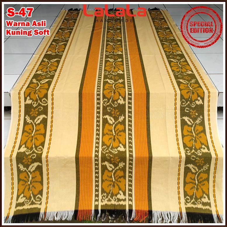 Kain Tenun Ikat Blanket Etnik Troso Jepara Indonesia, Kain Tradisional Asli Handmade untuk Dekorasi dan Fashion Unik