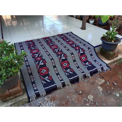 Kain Tenun Ikat Blanket Etnik Motif Khas Lombok, Sumba, Toraja, Flores NTT, dan Jepara - Kain Tradisional untuk Dekorasi Rumah atau Pakaian Etnik