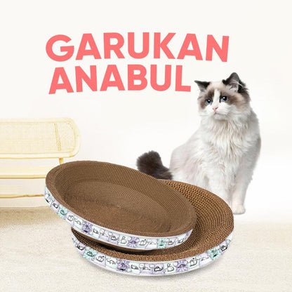 Papan Garuk Kucing Anjing Anabul Multifungsi - Cat Scratcher Cakaran Tempat Tidur untuk Hewan Peliharaan, Solusi Praktis untuk Perawatan dan Hiburan Kucing & Anjing