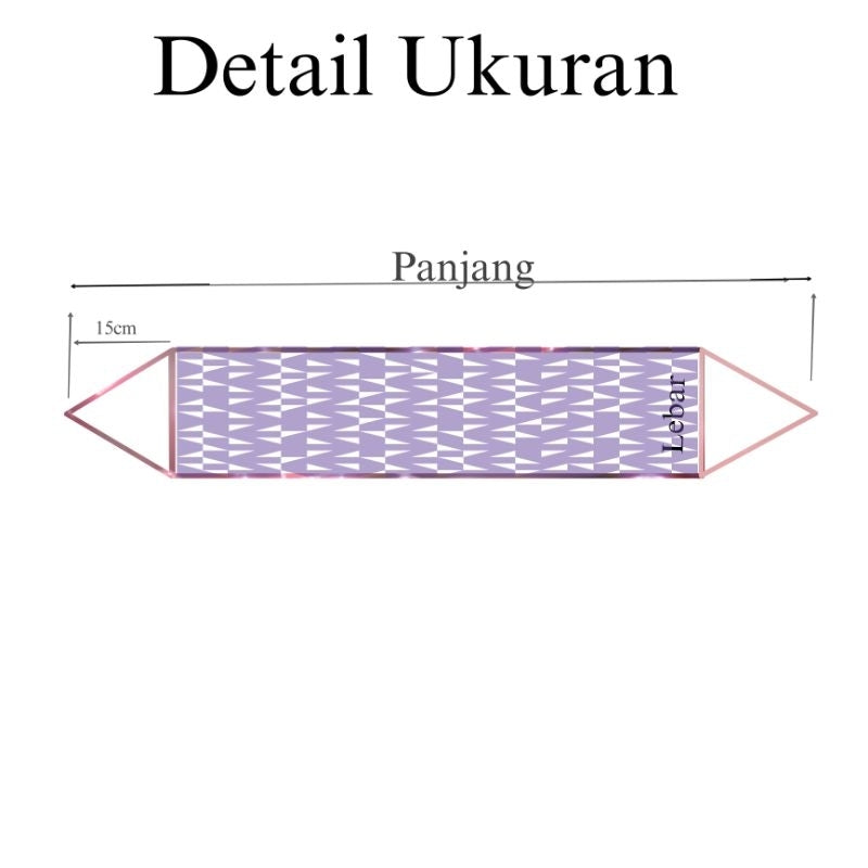 Table Runner Taplak Meja Tamu & Meja Makan Motif Tenun, Dekorasi Meja Etnik Khas Indonesia untuk Ruang Tamu dan Makan