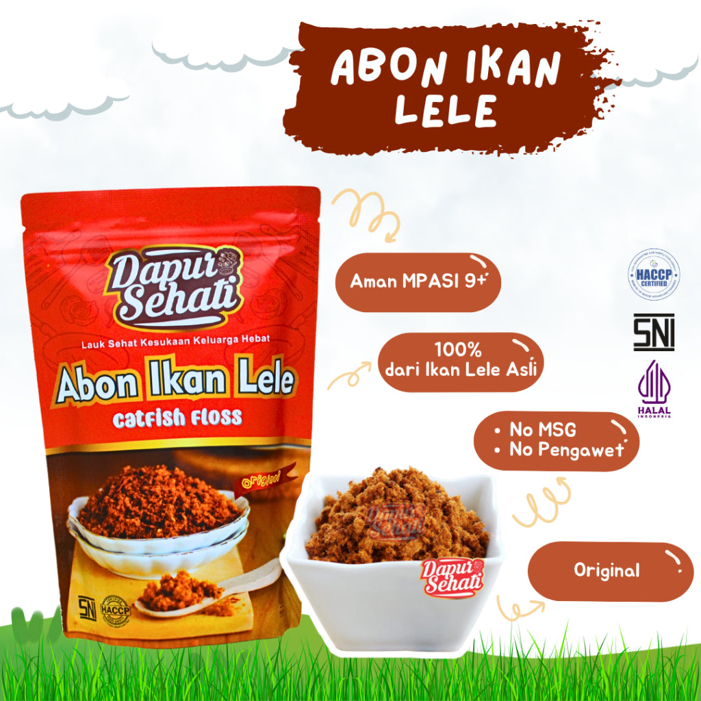 Premium Abon Ikan Tuna, Cakalang, dan Lele Dapur, Lezat dan Gurih, Cocok untuk Pelengkap Hidangan dan Camilan Sehat