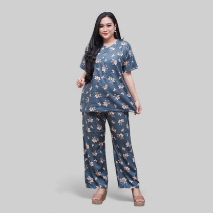 Setelan CP Baju Tidur Santai Kekinian - Lengan Pendek Kancing Depan Bahan Rayon Halus dan Nyaman