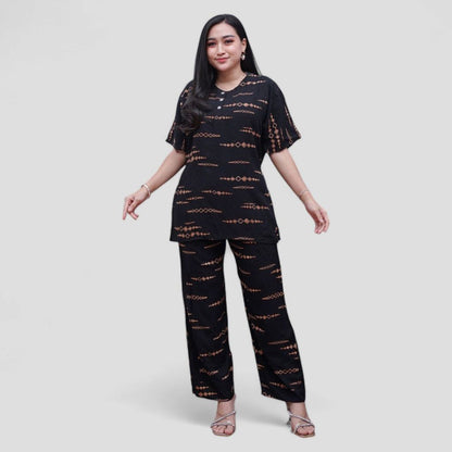 Setelan CP Baju Tidur Santai Kekinian - Lengan Pendek Kancing Depan Bahan Rayon Halus dan Nyaman