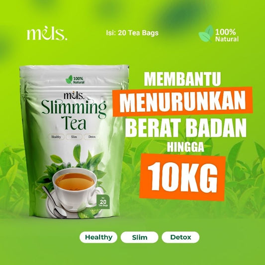 Detox Tea & Slimming Tea - Teh Diet Rempah Pelangsing & Detox Peluntur Lemak Badan Herbal Alami untuk Menunjang Program Diet dan Kesehatan Tubuh