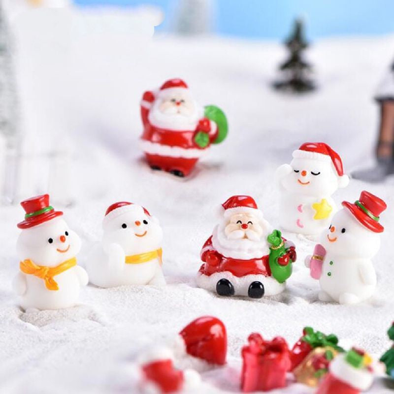 Miniatur Santa Claus Dekorasi Natal Christmas Pajangan Lucu - Cocok untuk Hiasan Kue, Pajangan Rumah, dan Hadiah Natal Istimewa