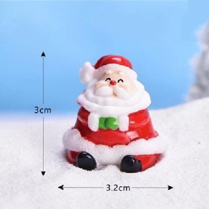 Miniatur Santa Claus Dekorasi Natal Christmas Pajangan Lucu - Cocok untuk Hiasan Kue, Pajangan Rumah, dan Hadiah Natal Istimewa