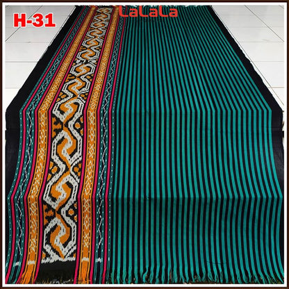 Kain Tenun Ikat Blanket Etnik Troso Jepara Khas Indonesia, Produk Tradisional Handmade Berkualitas untuk Dekorasi dan Fashion