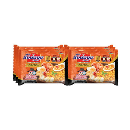 Mie Sedaap Selection Mie Instan Singapore Spicy Laksa 6 x 83 gr, Mi Instan Premium dengan Rasa Laksa Pedas Otentik Khas Singapura