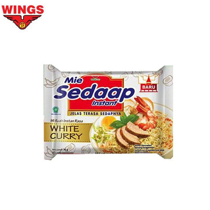 Sedaap Mi Instan Kuah White Curry 81 gr x 5, Mi Instan Kuah Kental dengan Rasa Kari Putih yang Gurih dan Nikmat, Praktis untuk Menu Sehari-hari