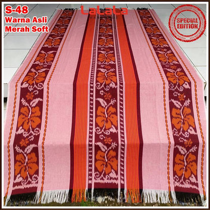 Kain Tenun Ikat Blanket Etnik Troso Jepara Khas Indonesia, Produk Tradisional Handmade Berkualitas untuk Dekorasi dan Fashion